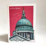 Jill White London Calling St Paul's Cathedral Greeting Card